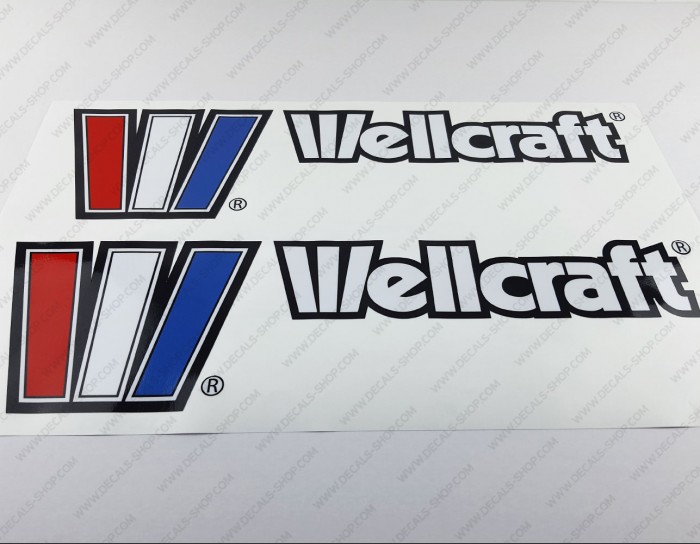 Wellcraft Boat Logo V1 Decal Set of 2 x 21"